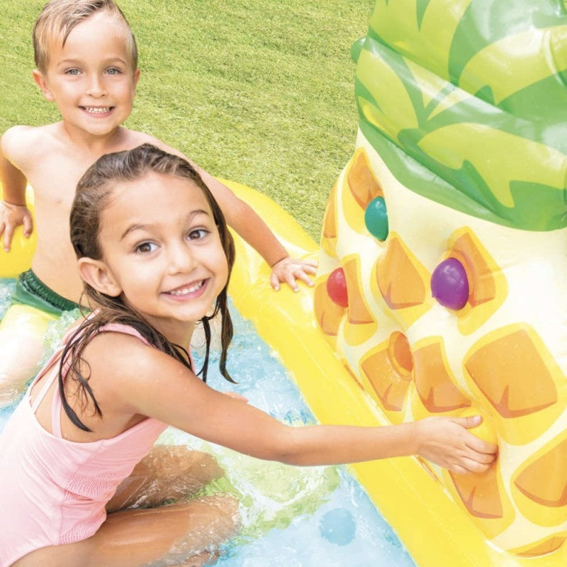 Intex Aufblasbarer Kinderpool - Obst - Mit Rutsche - 244 x 191 x 91 cm