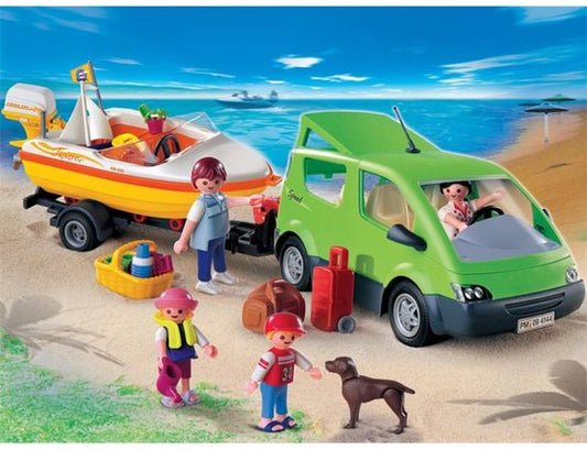PLAYMOBIL Familienauto mit Boot - 4144