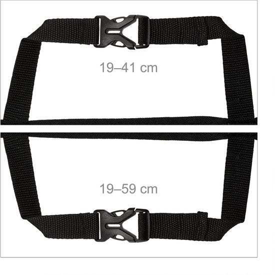 relaxdays Autositz-Organizer Kind - 2er-Set - 4 Fächer - Schutz - schwarz