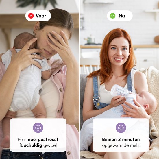 Qwali Tragbarer Babyflaschenwärmer - für unterwegs und im Auto - schnelle und sichere Flaschenerwärmung - ideal für Reisen und zu Hause