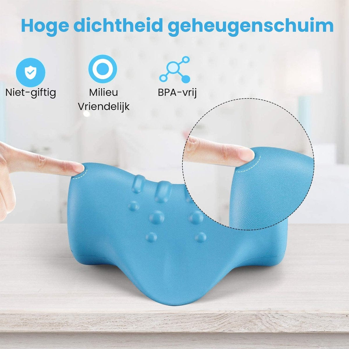 MW® - Nackentrainer - Nackenmassagegerät - Nackenmassagekissen - Nackentraktionsgerät
