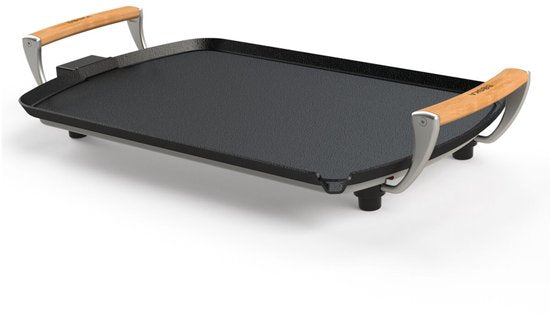Boska Elektrische Grillplatte Pro - 35x56 cm Eiche Griffe - Teppanyaki Platte