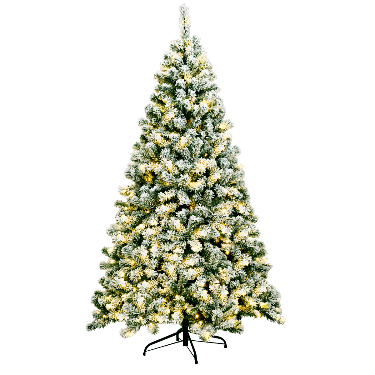 Coast 180 cm hoher künstlicher Weihnachtsbaum mit warmen LED-Lichtern Weihnachtsbaum Grün + Weiß