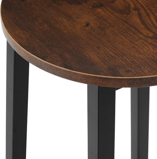 tectake - 2 Barhocker Keynes industrial dunkelbraun - 404348