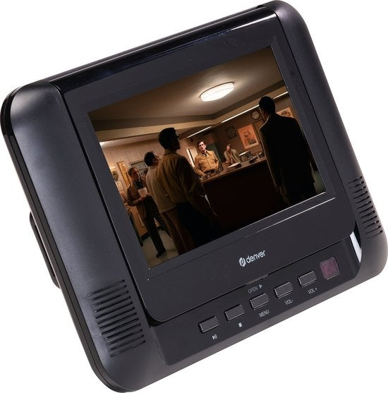 Denver - Tragbarer DVD-Player für das Auto - 2 Bildschirme - USB - Modell 2023 - MTW793 - schwarz
