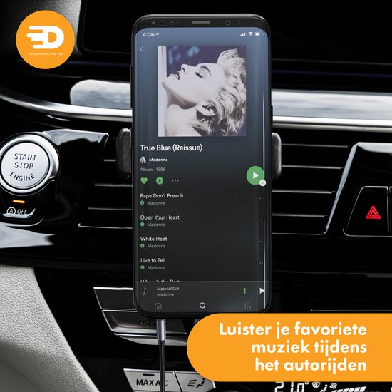 Drivv. AUX-Kabel 3,5 mm - Audiokabel - vergoldet - Stecker auf Stecker - Silber - 1,5 Meter