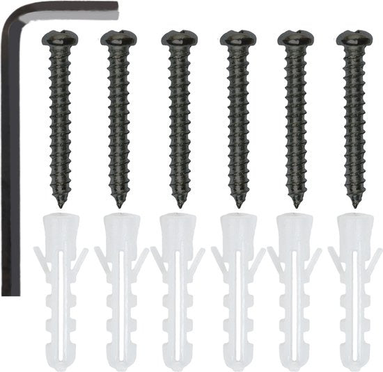 tectake - 3 Wandregale Cowell industrial dunkelbraun - 404429