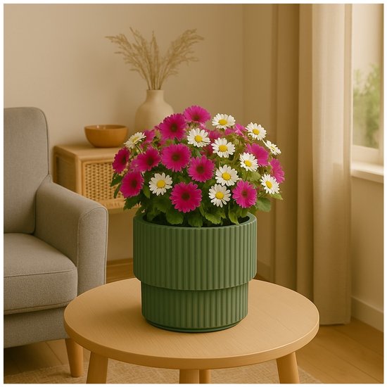 No Brand Blumentopf „Milly“ D40 cm grün – Kunststoff