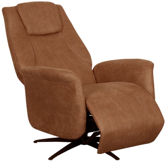 LABEL51 Stockholm Sessel – Braun – Stoff – 1-Motor – – – Mit Armlehne