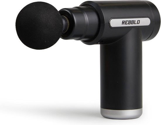 Rebblo Massagepistole - Sport- und Relax-Massagegerät - Elektrische Massagepistole - Massagepistole mit 6 Geschwindigkeiten und 4 Massagetasten - 24 W - 1800 mAh
