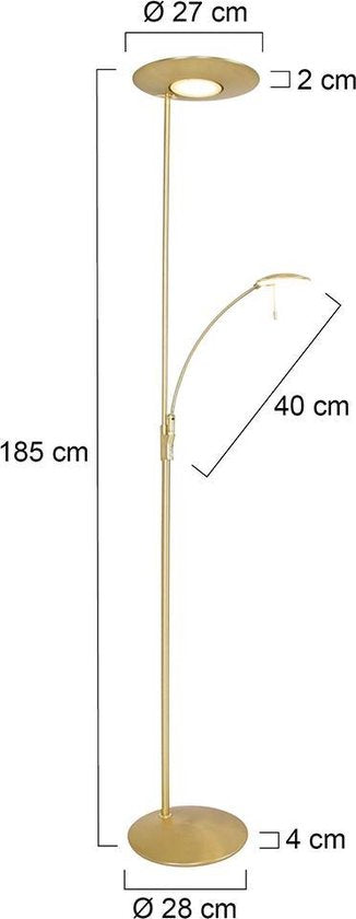 Stehleuchte Steinhauer Zenith LED - Messing
