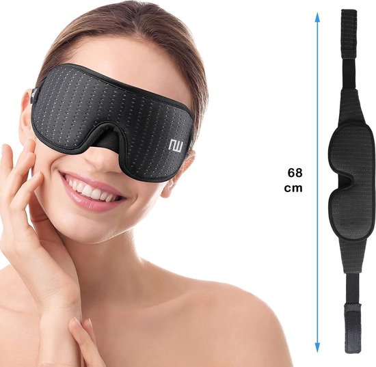 Northwall Schlafmaske Luxe - 100% Entstaubung - 3D-Gedächtnisschaum
