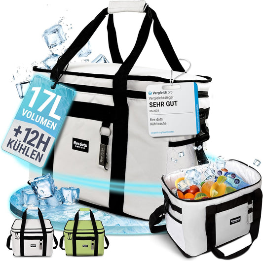 Five Dots Kühltasche - 17L - Grau - 25 x 33 x 20 cm