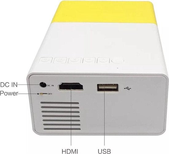 Mini-Beamer - 320 x 240 - USB - HDMI - Weiß - Gelb - 50 Lumen YG-300