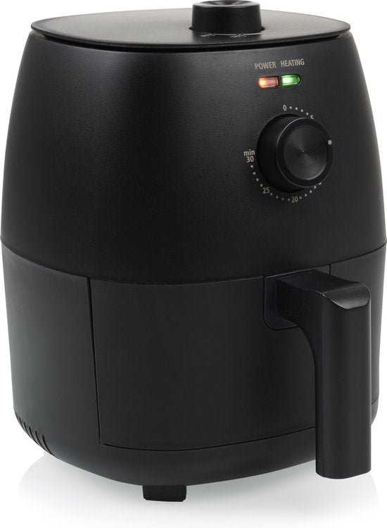 Airfryer Tristar FR-9014 - Mini-Knusperfritteuse - 2 Liter - Kompakte Heißluftfritteuse für 1-2 Personen - 1150W - Fettarmes Frittieren - Schwarz