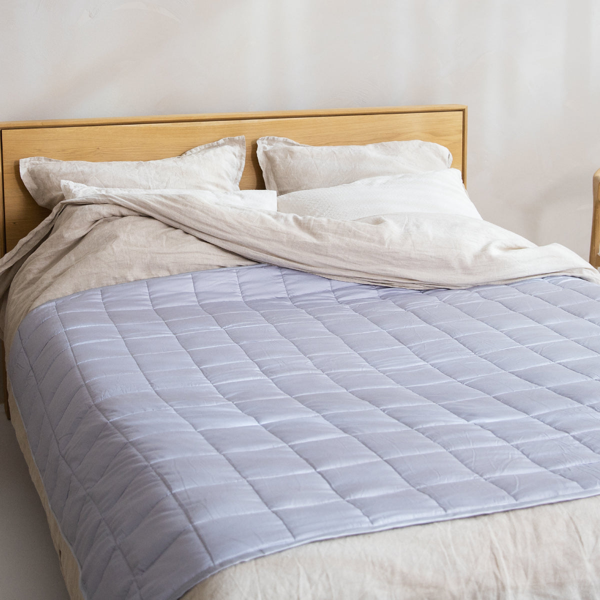 Litollo - Gewichtsdecke - 8 kg - Langlebiges Bambusmaterial - 150x200cm - Grau