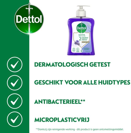 Dettol Waschgel - Beruhigend mit Lavendel- und Traubenextrakten - Handseife - 250 ml