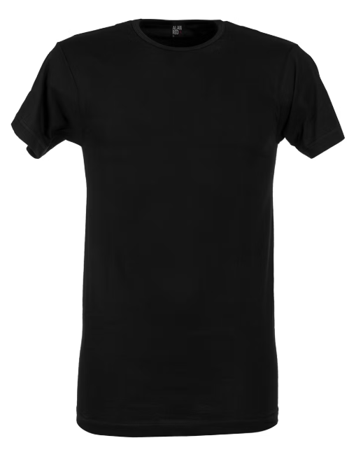 Alan Red Derby Herren-T-Shirt 4er-Pack - Größe S - Schwarz - Runder Hals - Regular Fit