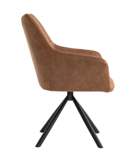 Criks Design Oliver Esstisch-Drehstuhl - Cognac - 62x64.5x89.5 cm - 1 Stück