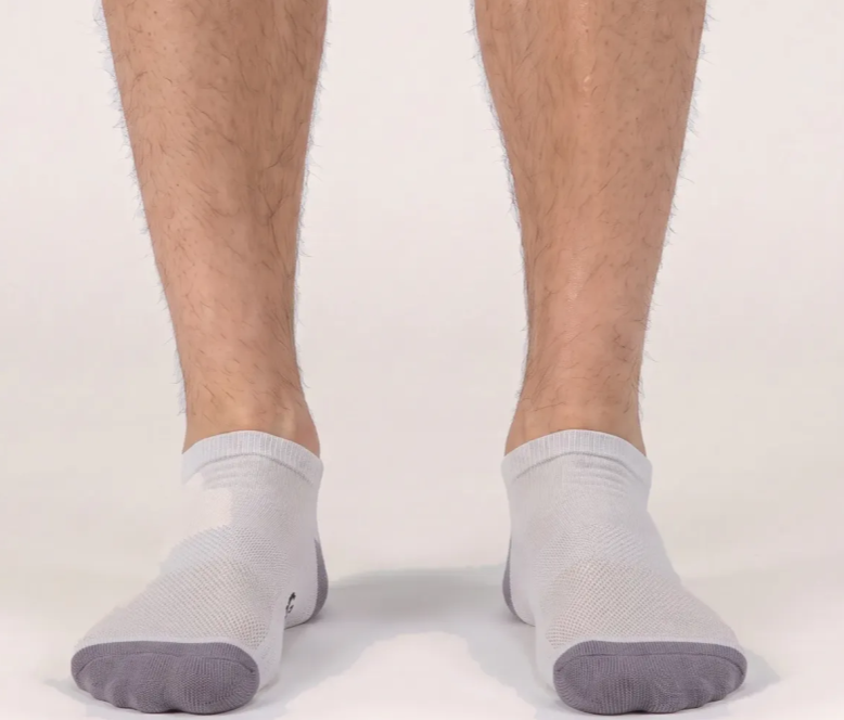 Fibershirts Socken – Weiß – Kurz – Rutschfest, geruchsneutral