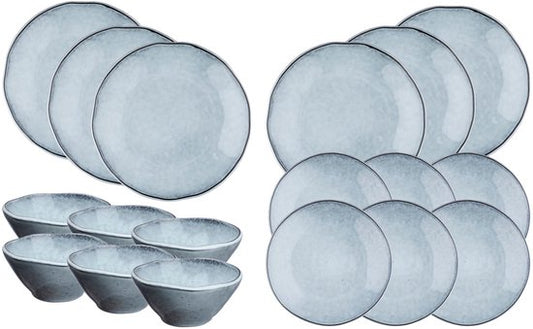 Service Les Essentiels CLOUD - 18 Stück - Sturmgrau