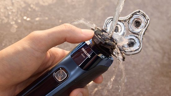Philips Shaver i9000 Elektrorasierer für Männer - mit Quick Clean Pod - Blau - X9003/30