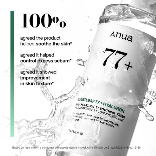 ANUA Heartleaf 77 % beruhigendes Gesichtswasser – 250 ml