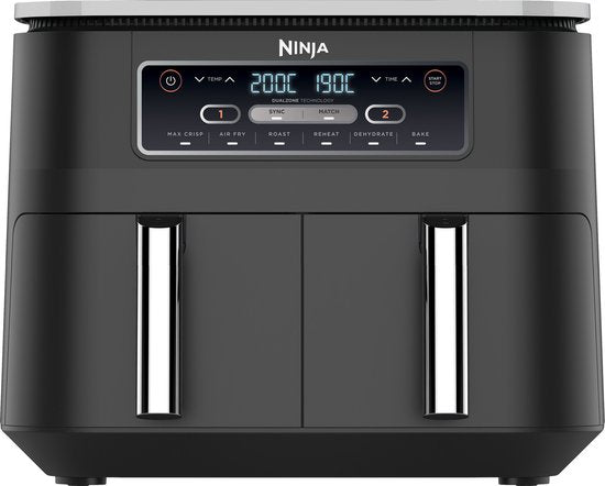 Ninja Doppel-Heißluftfritteuse XXL – 7,6 Liter – Modell 2020 – Dual-Zone-Technologie – AF300EU