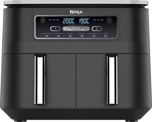 Ninja Doppel-Heißluftfritteuse XXL – 7,6 Liter – Modell 2020 – Dual-Zone-Technologie – AF300EU