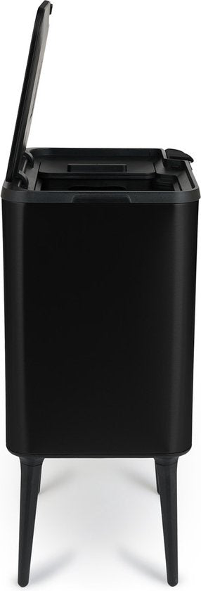 Umuzi Cleaning Push bin Mülleimer - 36 Liter - Mattschwarz - 48 x 38 x 54,5 cm