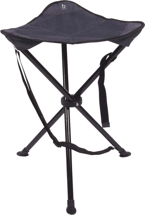Bo-Camp – Dreibeiniger Hocker – Deluxe – Anthrazit – 55 cm