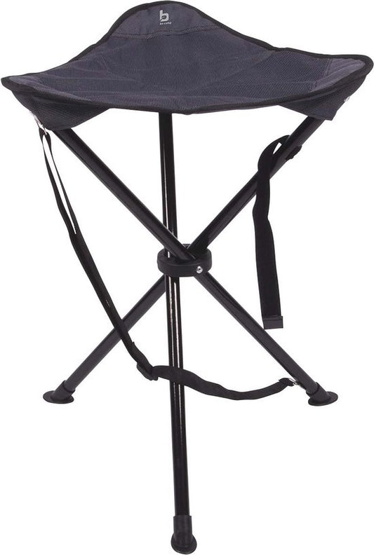 Bo-Camp – Dreibeiniger Hocker – Deluxe – Anthrazit – 55 cm