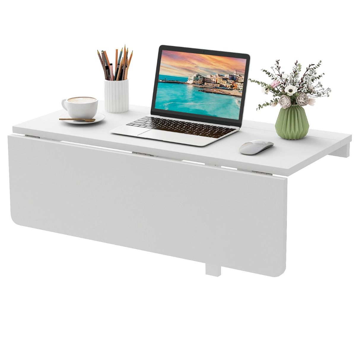 Coast Wand-Klapptisch - weiß - 80 x 60 x 45 cm