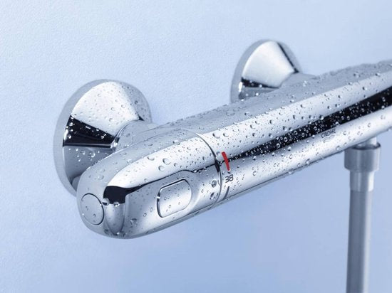 GROHE Grohtherm 1000 New Thermostat-Brausebatterie - 15cm - mit Kupplungen - EcoJoyÂ® - CoolTouch - Chrom - 34143003