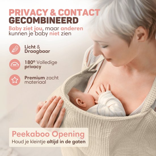 Vulpes Goods® BabyCare - Stilltuch - Schmusetuch - Abschirmtuch - 100% OEKO- Tex, Atmungsaktiv - Hydrophiles Schmusetuch für komfortables Stillen - Babygeschenk - Mutterschaftsgeschenk - Waffel