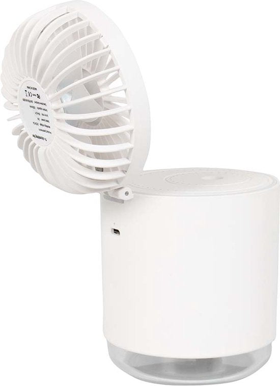 Bo-Camp – Ventilator – Mit Luftbefeuchter – Wiederaufladbar