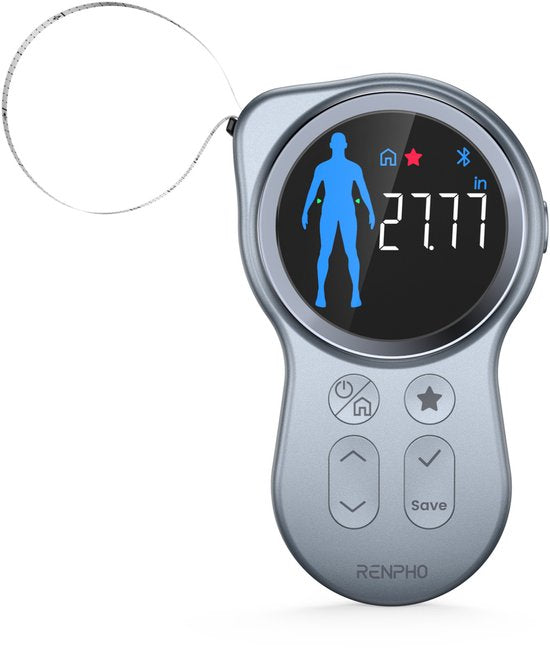 Renpho Smart Body Tape Measure+ – Intelligentes Maßband für den Körper – Umfangsmesser – mit Renpho Health App – 150 cm