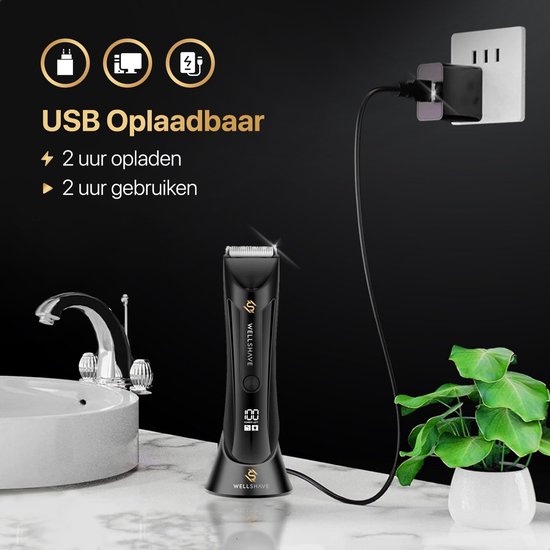 Wellshave Bodygroomer Men PRO - Body Trimmer Men - Rasierer für Schambereich & Körper