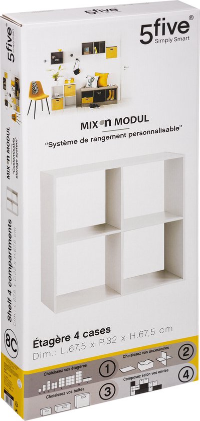 Regale Atmosphera Dinamic 4 Regale aus Holz (67,6 x 32 x 67,6 cm)