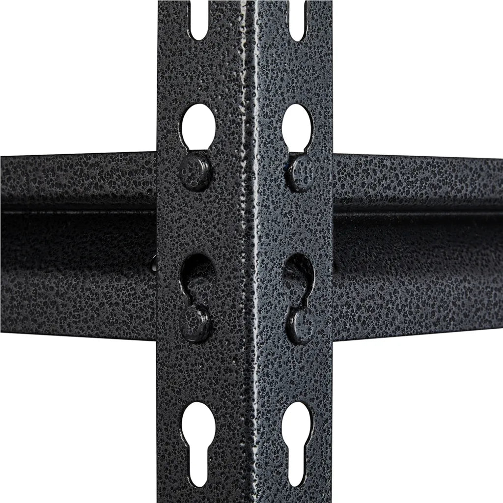 Yaheetech Schwerlastregal aus Metall, 153 x 75 x 30 cm, schwarz