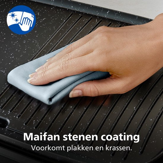 Philips Tischgrill HD6210/90 – Einstellbare Temperatur – 2400 W