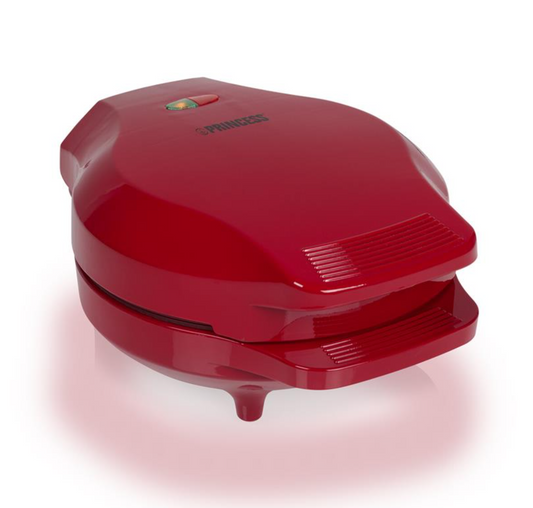 Princess Bubble-Waffeleisen 132471 – Bubble-Waffeln – Ø 18 cm – 1000 W – Rot