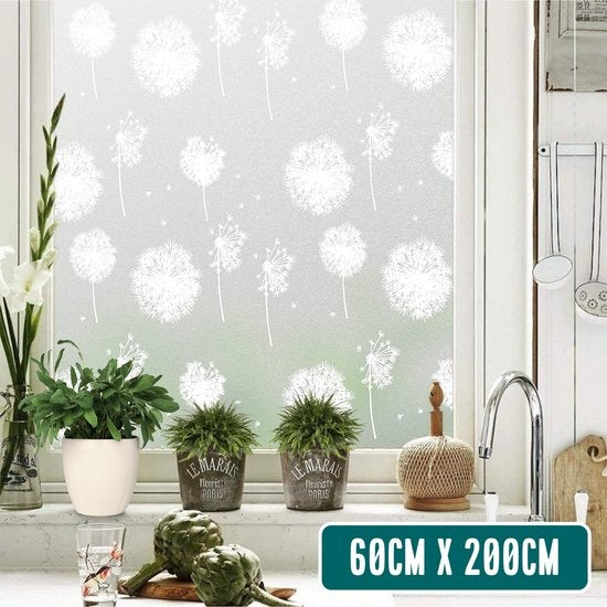 HomewellÂ® Fensterfolie HR++ 60x200 - Isolierend & Sonnenschutz - Anti-Sicht - Statisch - Pferdepoly