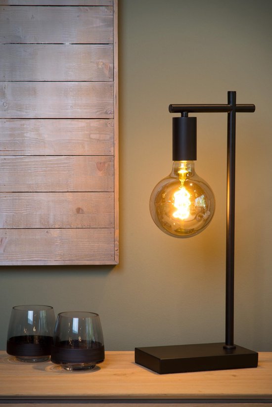 Lucide LEANNE – Tischlampe – 1xE27 – Schwarz