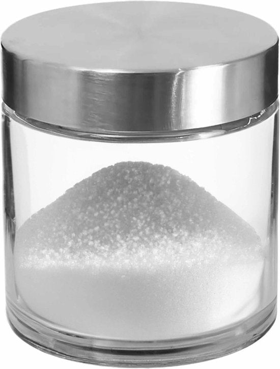 Secret de Gourmet Vorratsdose/Vorratsgefäß – 0,75 l – Glas – Edelstahldeckel – 750 ml – mit luftdichtem Deckel