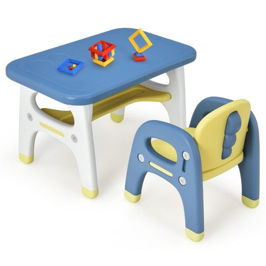 Coast Kindertisch mit Stuhlset - Kinder zwischen 1 und 5 Jahren - blau/gelb/weiß