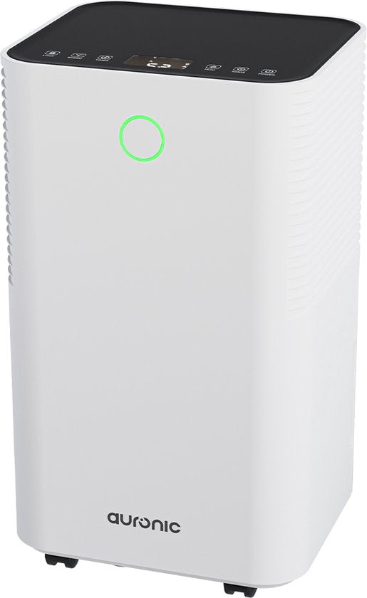 Auronic Luftentfeuchter - Compact Series - 10 l pro Tag - Waschtrockenfunktion - Schlafzimmer, Bad und Wohnzimmer - Weiß