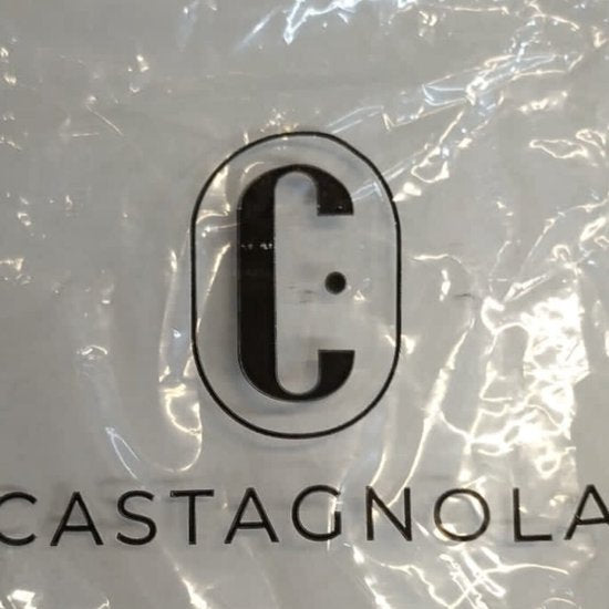 Castagnola Keramik Untersetzer mit Halter - Untersetzer für Gläser - Untersetzer Design - Untersetzer Set - Untersetzer zum Trinken - Keramik - Kork - 6er Set - Blau/Gold