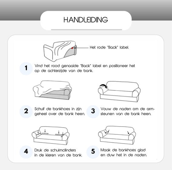 Hilvard - Sofabezug Stretch 3-Sitzer Sofas - Sitzbezug - Sofabezug - Sitzschoner Haustiere - Sofabezug - Waschbar - Rot Bordeaux