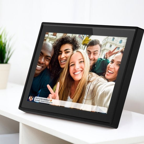 Denver Digitaler Fotorahmen - 10,1 Zoll - FLAT DESIGN - HD - Frameo App - WiFi - IPS Touchscreen - 16GB